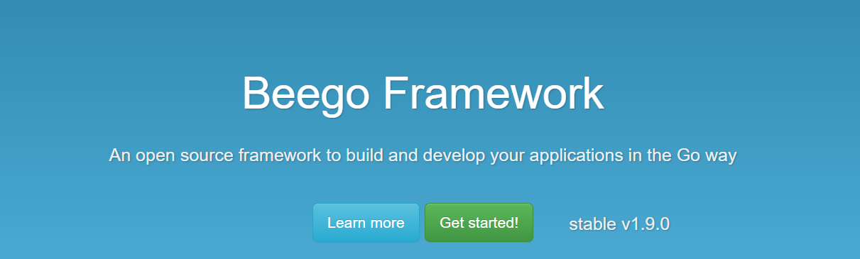 Golang Framework Beego